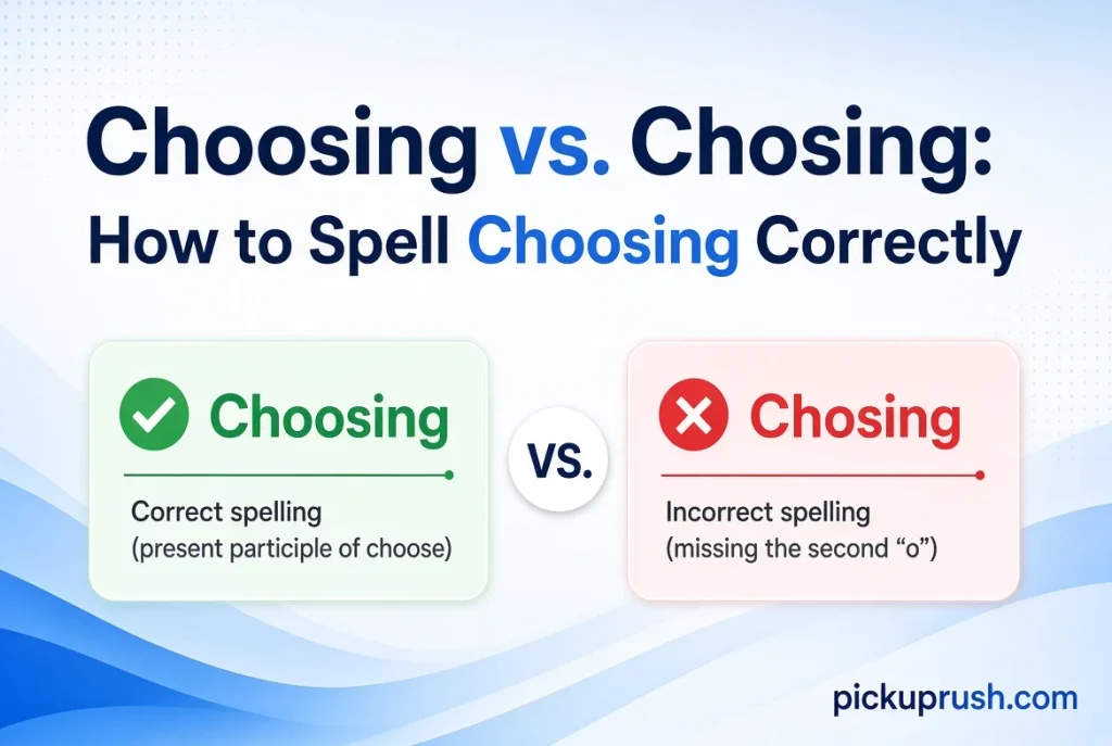 Choosing vs. Chosing