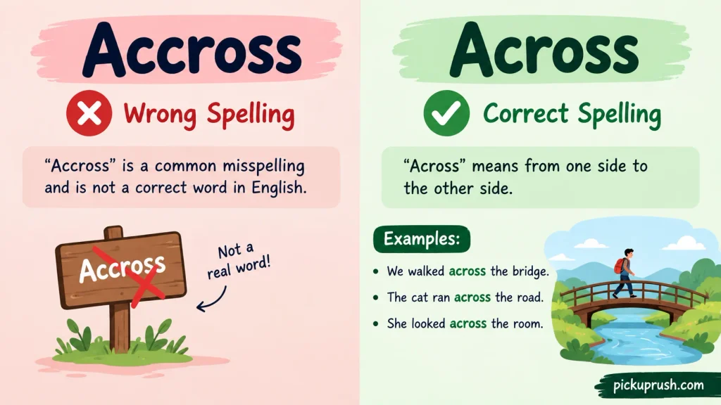 Accross vs Across