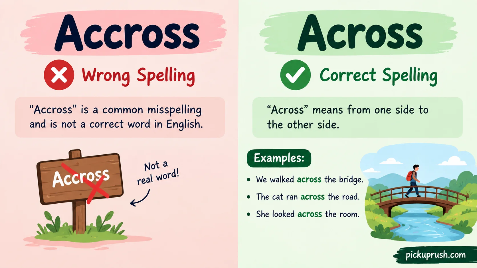 Accross vs Across