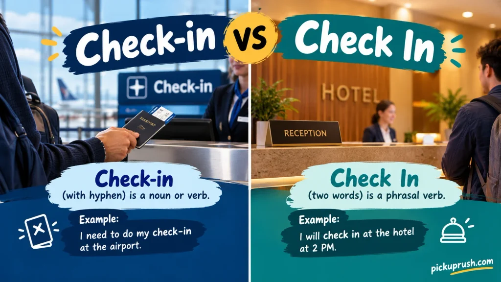 Check-in vs. Check In