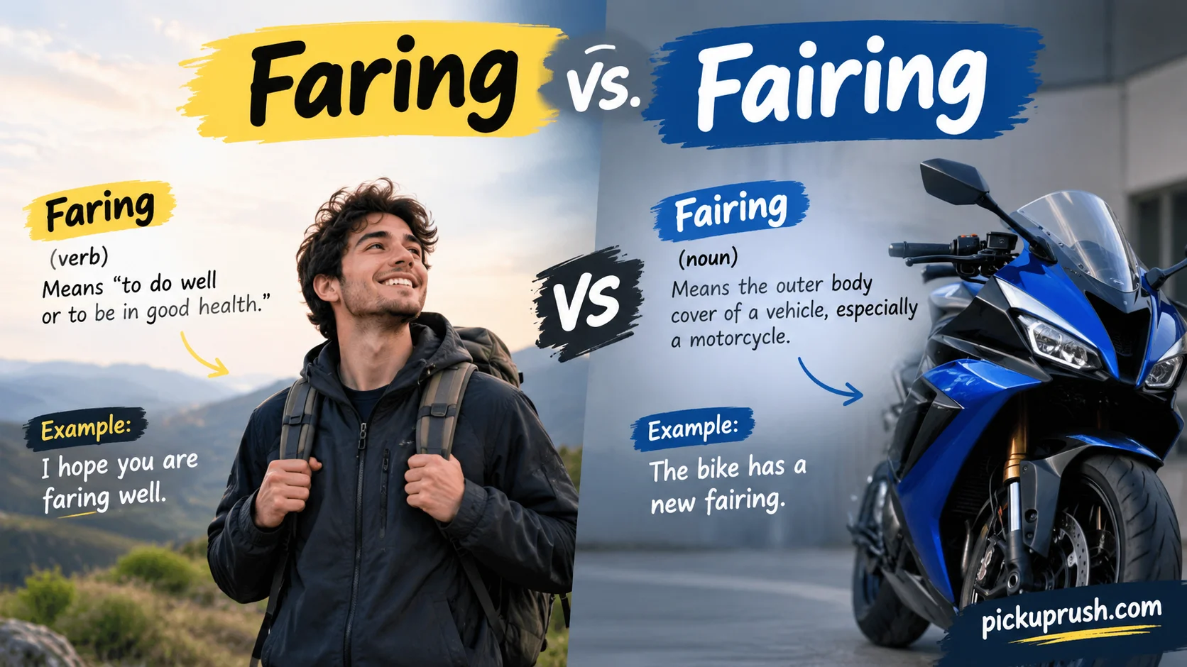 Faring vs. Fairing