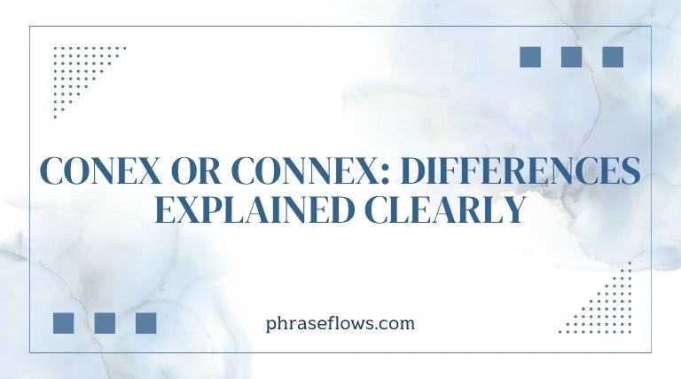 Conex or Connex