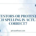 Protestors or Protesters