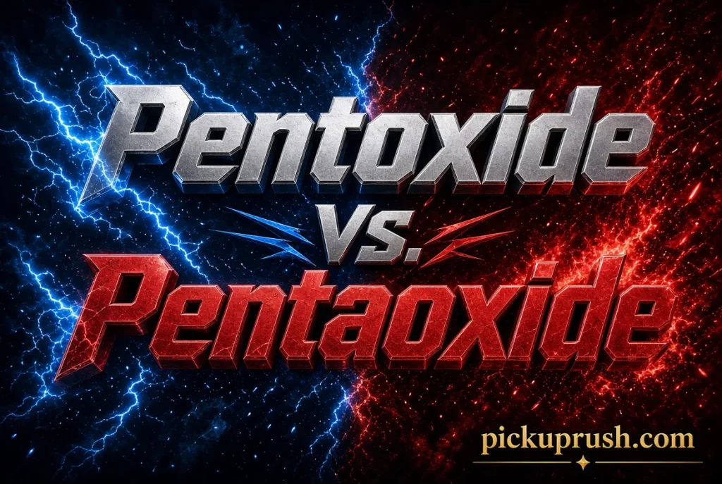 Pentoxide vs Pentaoxide