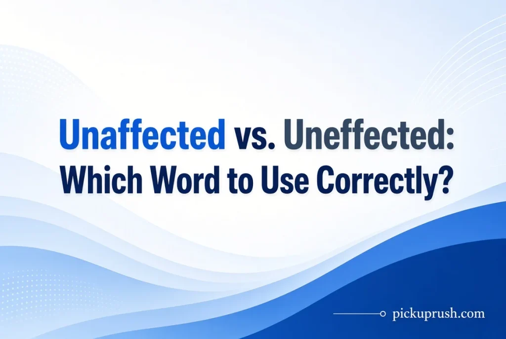 Unaffected vs. Uneffected
