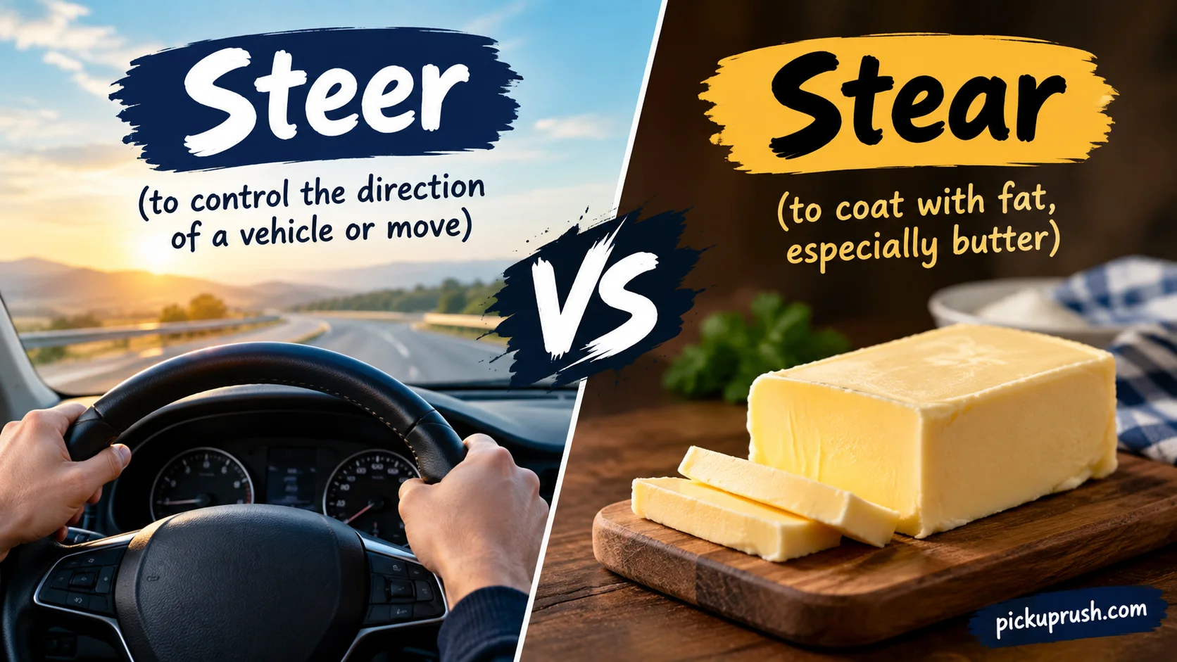 Steer vs Stear