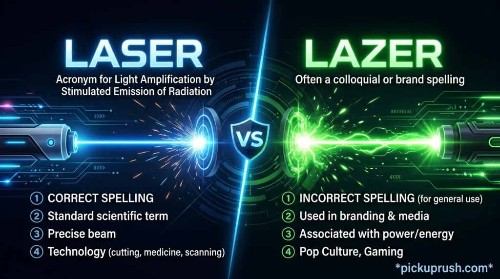 Laser vs Lazer