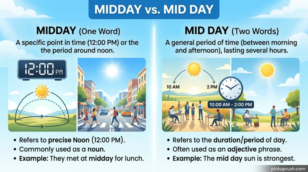 Midday vs. Mid Day