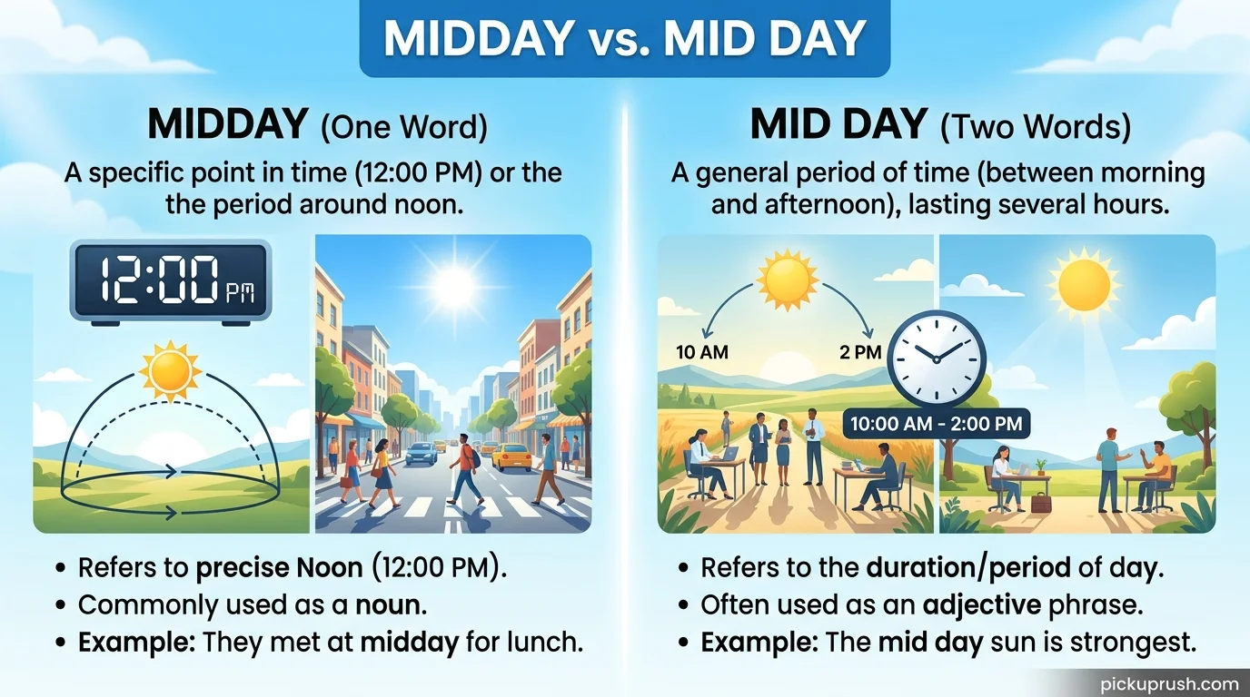 Midday vs. Mid Day