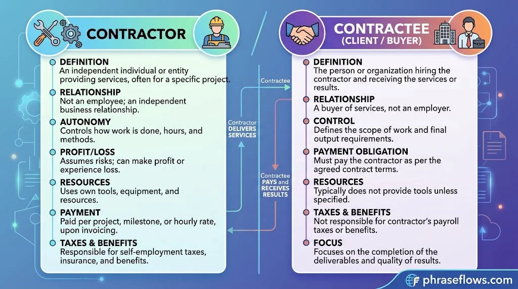 Contractor vs. Contractee