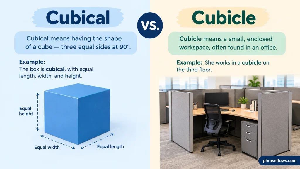 Cubical vs. Cubicle