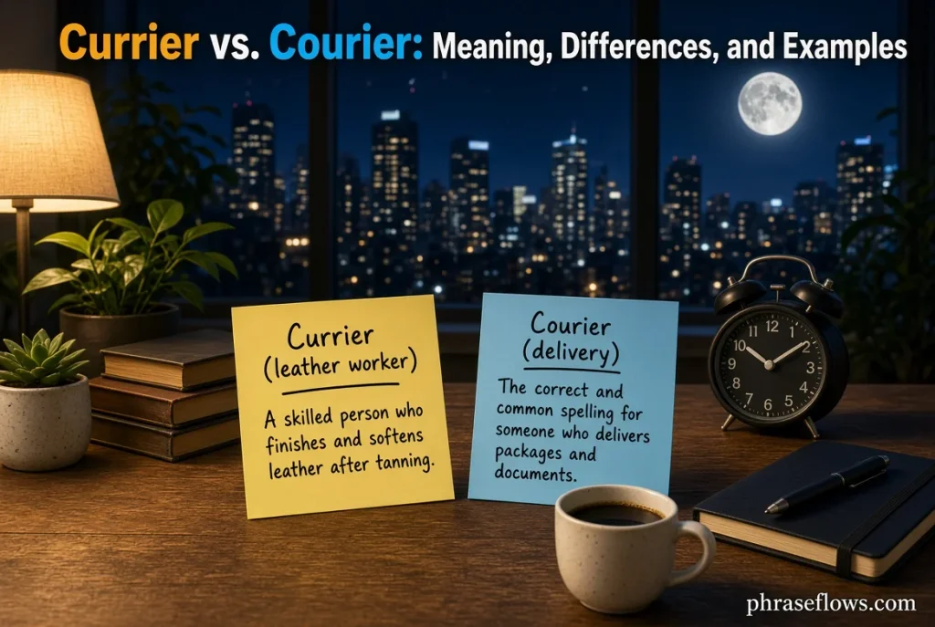 Currier vs. Courier