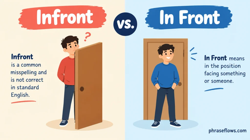 Infront vs. In Front
