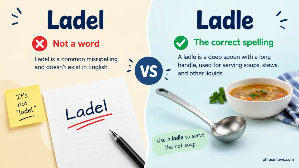 Ladel vs. Ladle