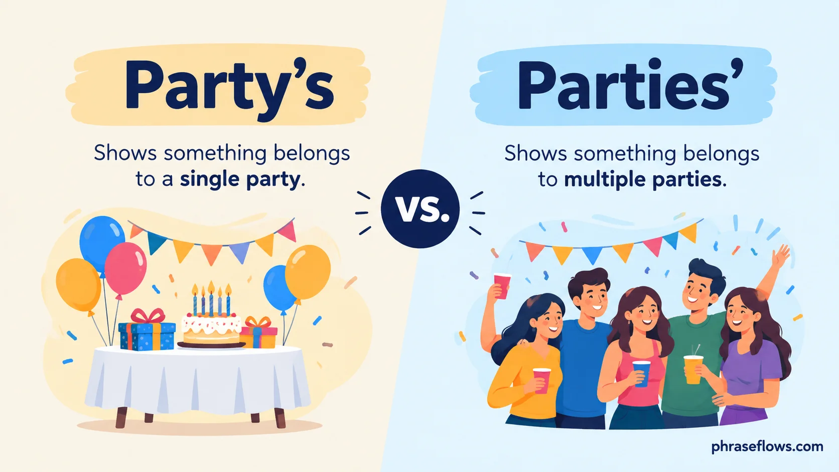 Party’s vs. Parties