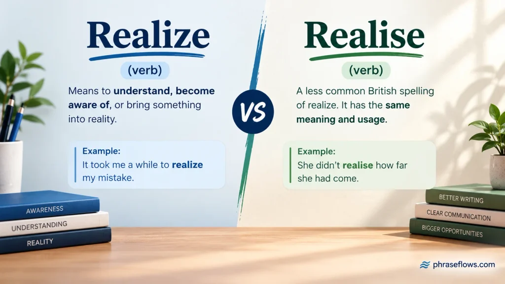 Realize vs. Realise