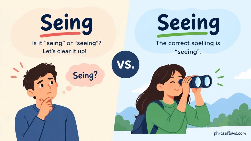 Seing vs. Seeing