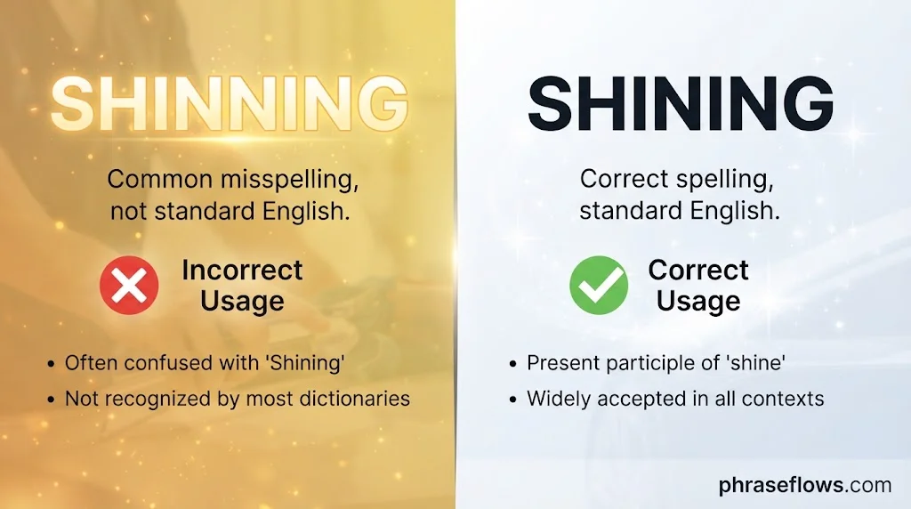 Shinning vs Shining