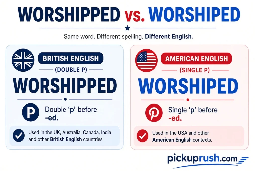 Worshipped vs. Worshiped