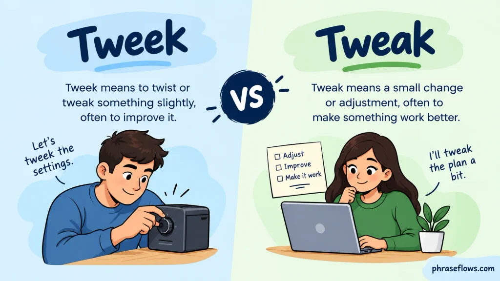 Tweek vs. Tweak