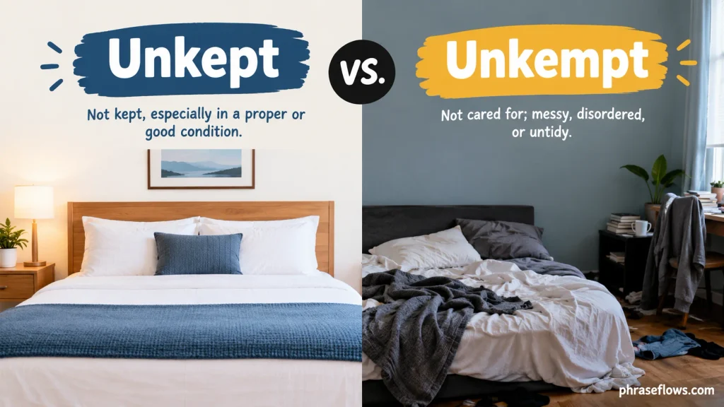 Unkept vs. Unkempt