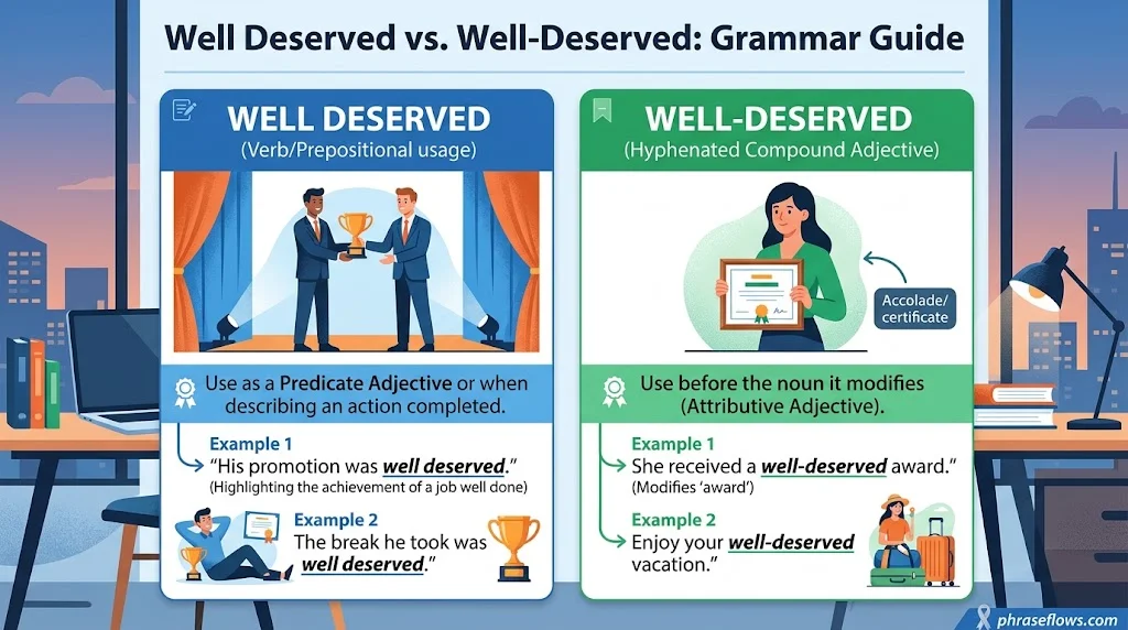 Well Deserved vs. Well-Deserved